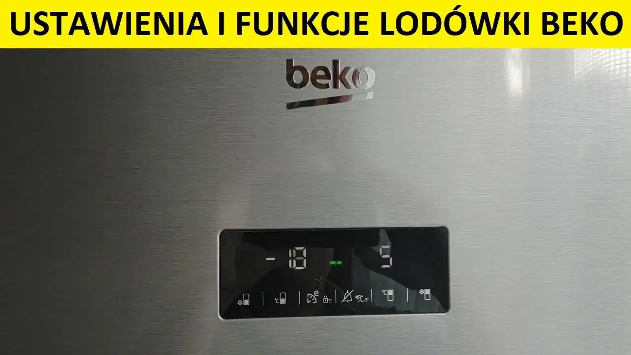 panel sterowania zamrażarka beko pokrętło wyświetlacz
