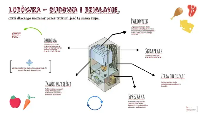 Budowa lodówki schemat