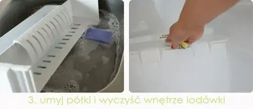 czyszczenie wnętrza lodówki krok po kroku