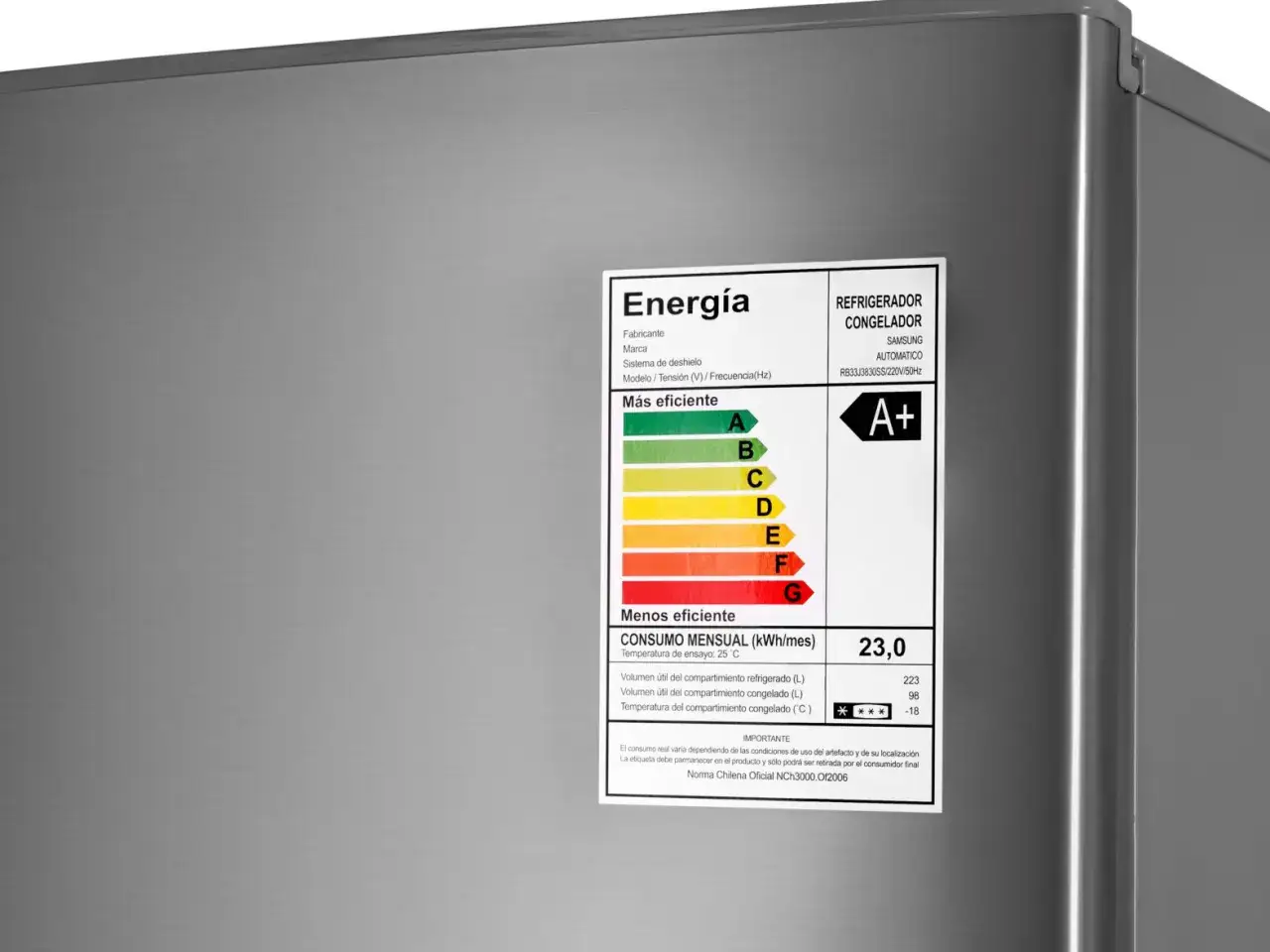 nowa etykieta energetyczna lodówka przykład